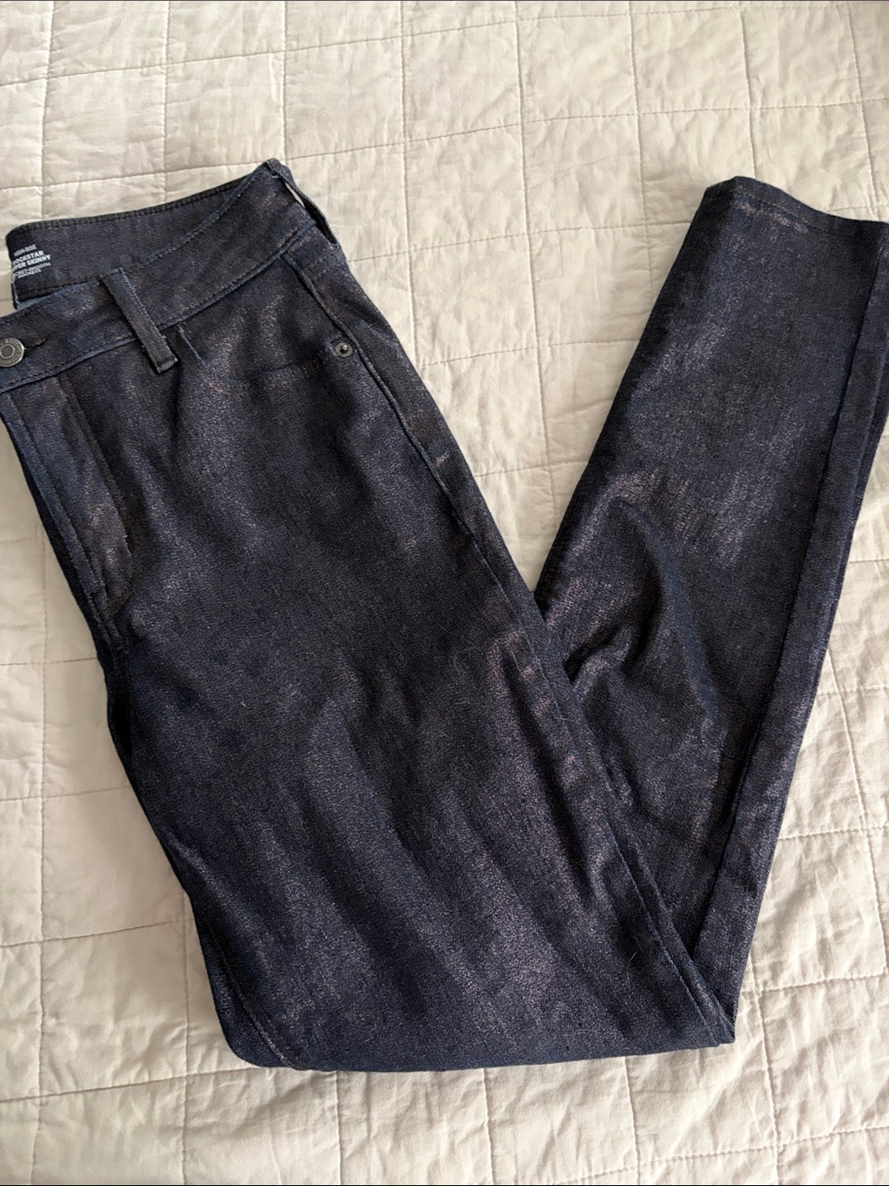 Old Navy Dark Indigo Rockstar Super Skinny Jeans